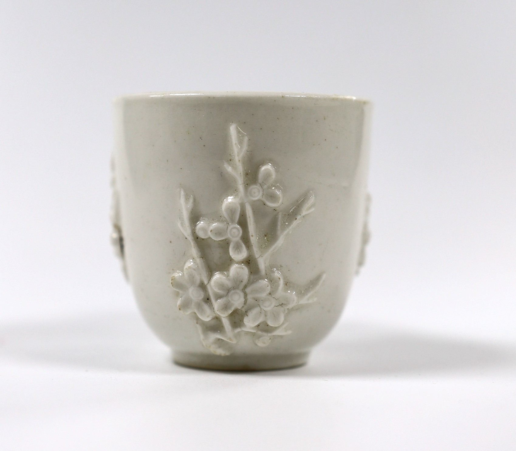 A Bow blanc de chine coffee cup, 6cm